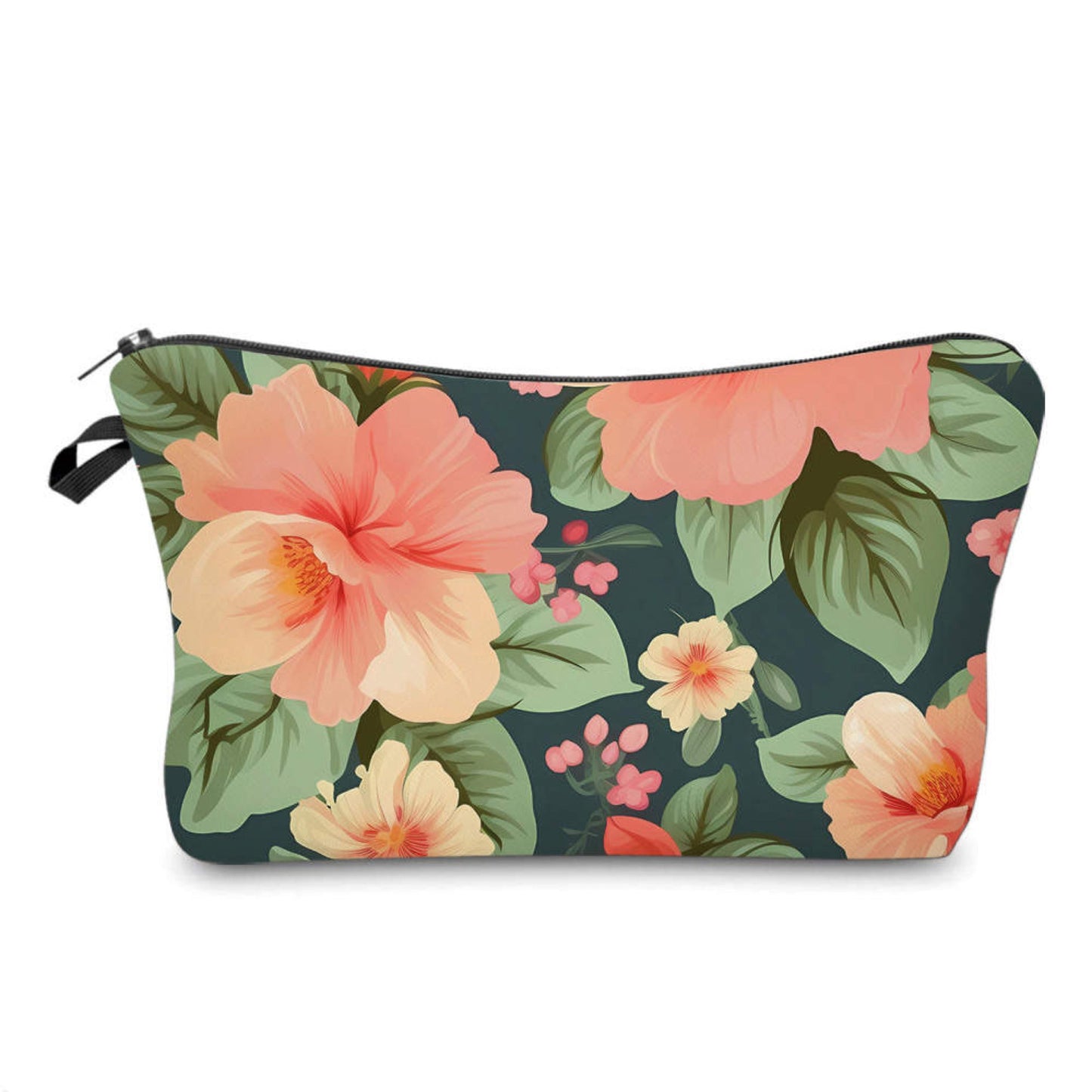 Floral Peach Sage - Water-Resistant Multi-Use Pouch