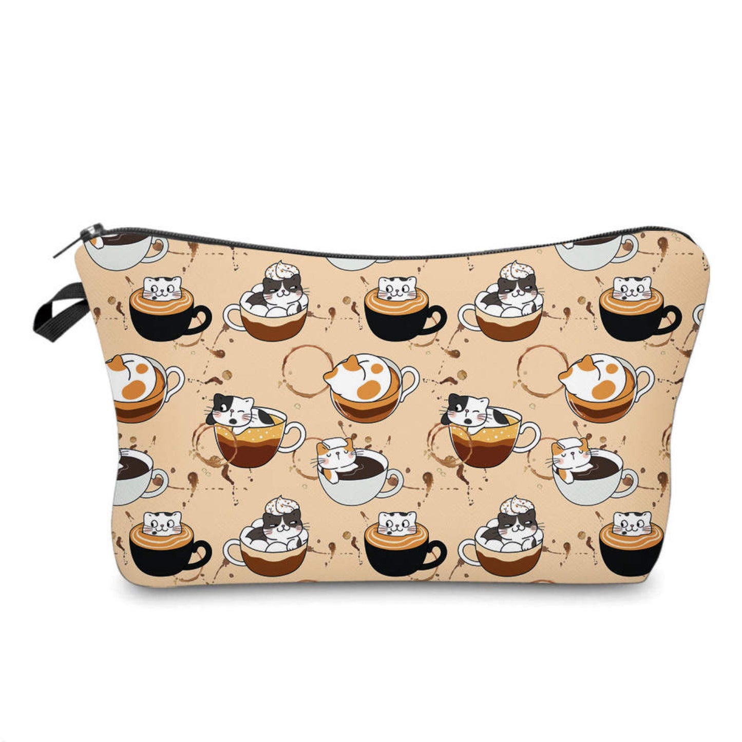 Coffee & Cats  - Water-Resistant Multi-Use Pouch