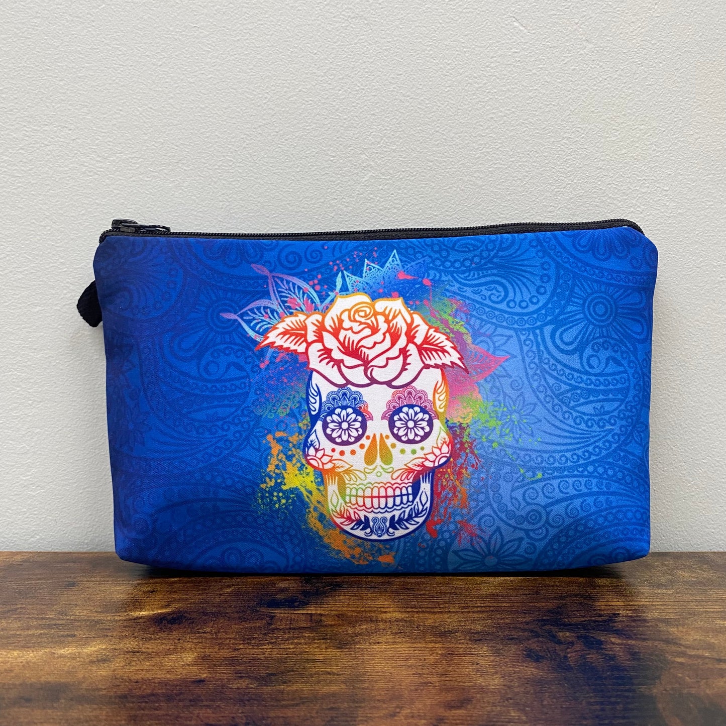 Paisley Skull - Water-Resistant Multi-Use Pouch