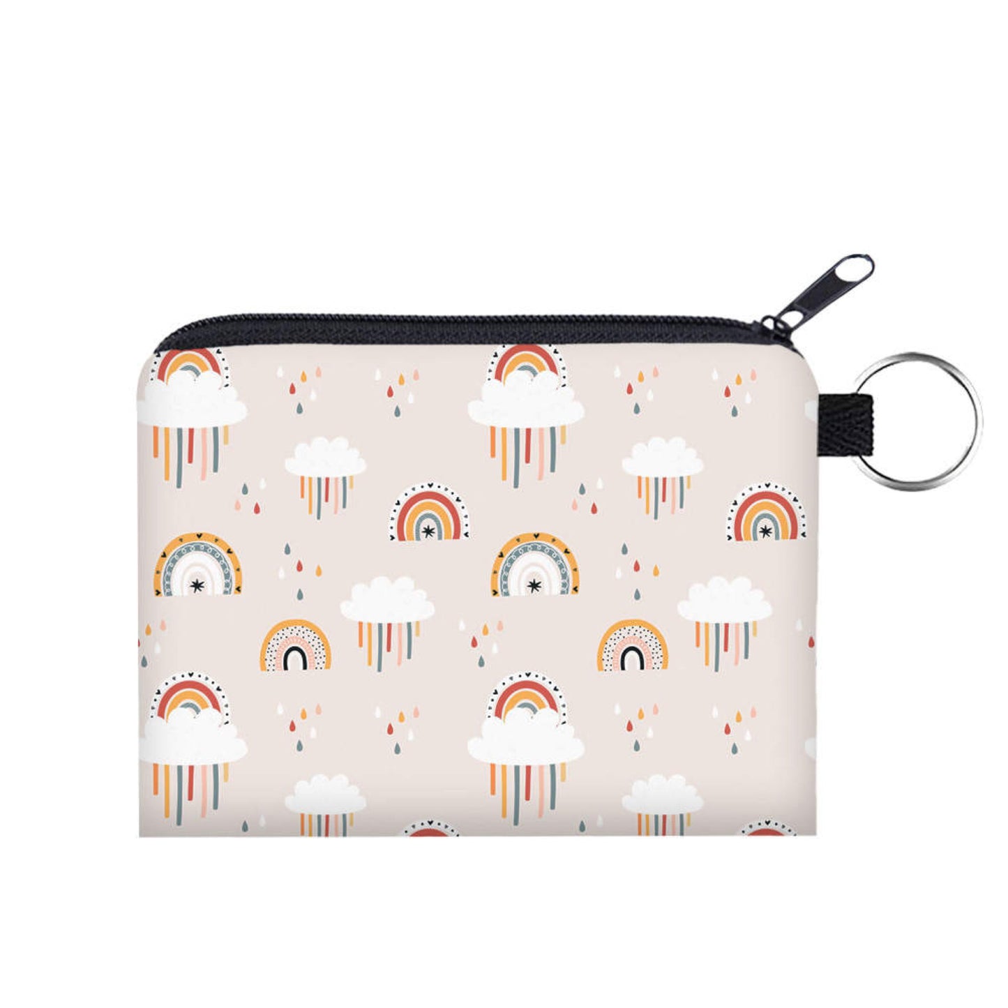 Rainbow Cloud - Water-Resistant Mini Pouch w/ Keyring