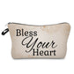 Bless Your Heart  Floral- Water-Resistant Multi-Use Pouch
