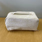 Oversized Lay Flat Cosmetic Bag - Embossed Flora