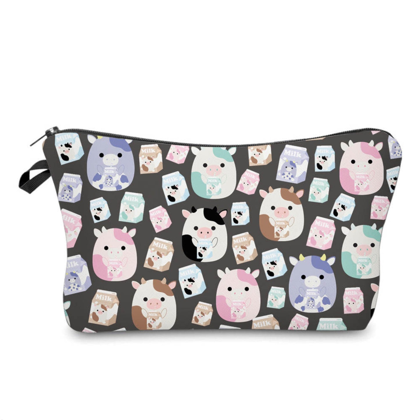 Squishmallows Cows and Milk - Water-Resistant Multi-Use Pouch