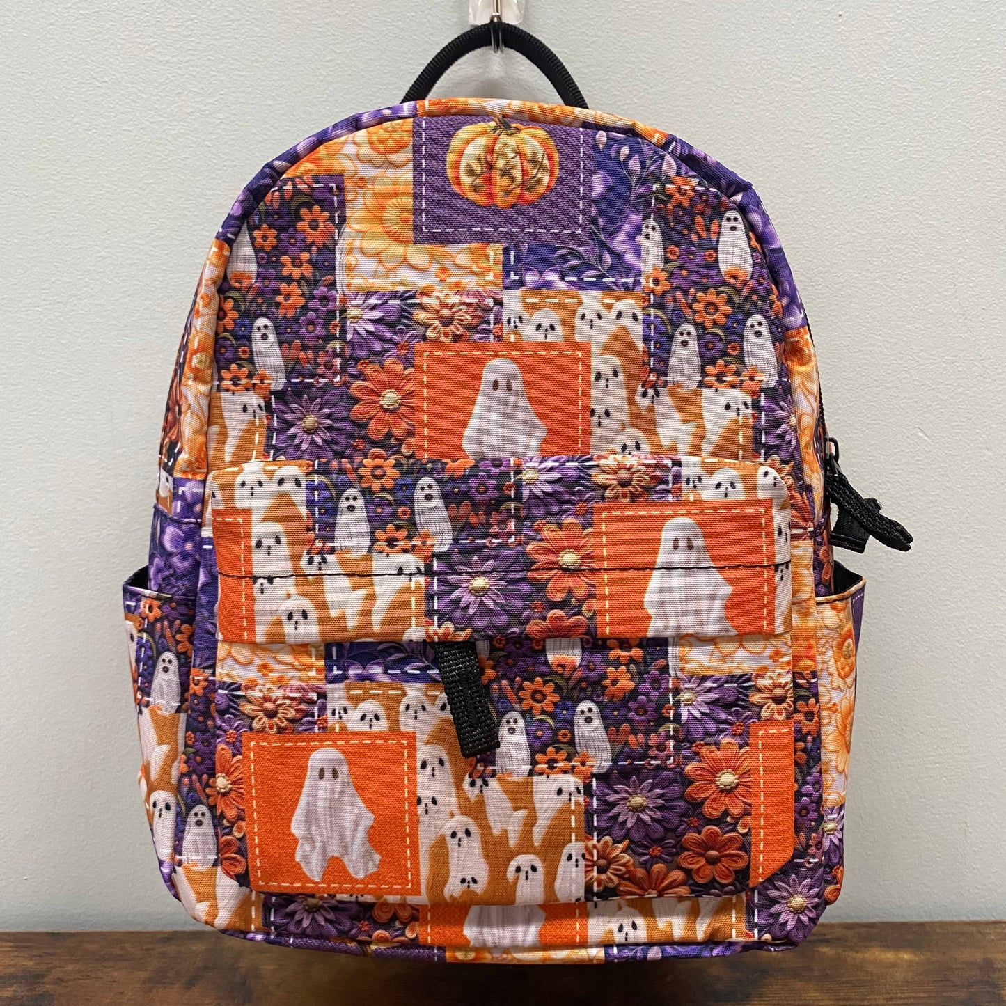 Halloween Patchwork - Water-Resistant Mini Backpack