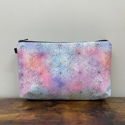 Pastel Spider Web - Water-Resistant Multi-Use Pouch