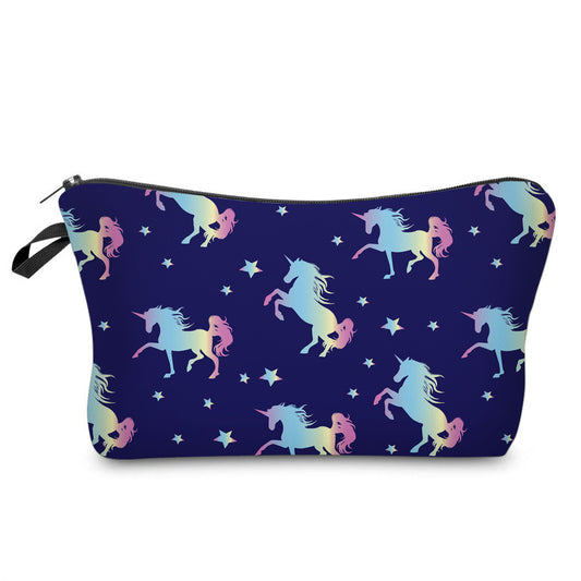 Unicorn Navy Star - Water-Resistant Multi-Use Pouch