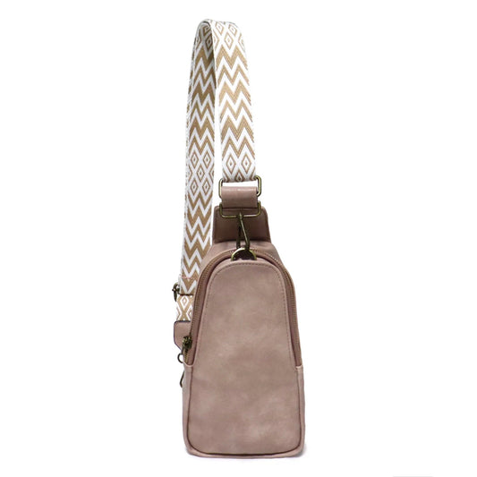 The Samantha Sling Crossbody - Solid Blush