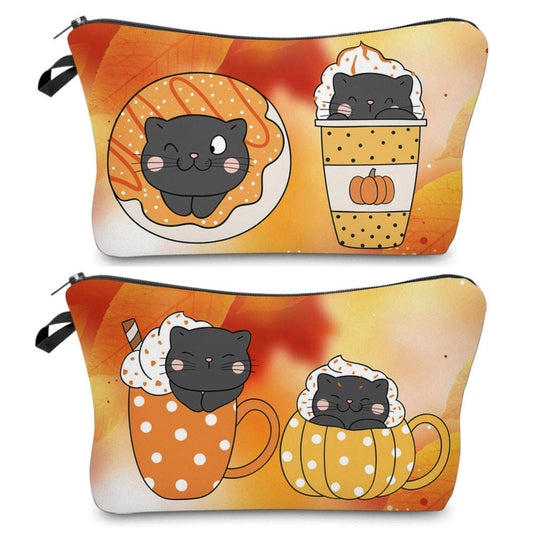 Pumpkin Spice Cats - Water-Resistant Multi-Use Pouch