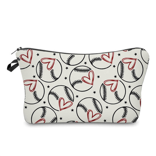 Baseball Heart - Water-Resistant Multi-Use Pouch