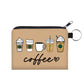 Coffee - Water-Resistant Mini Pouch w/ Keyring