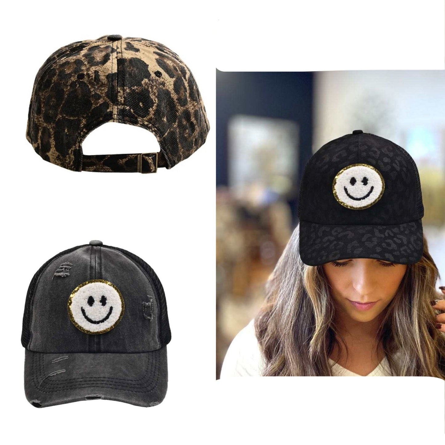 Smiley Face - Adult & Child Sized Hats