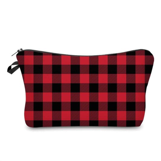 Red Buffalo Plaid - Water-Resistant Multi-Use Pouch