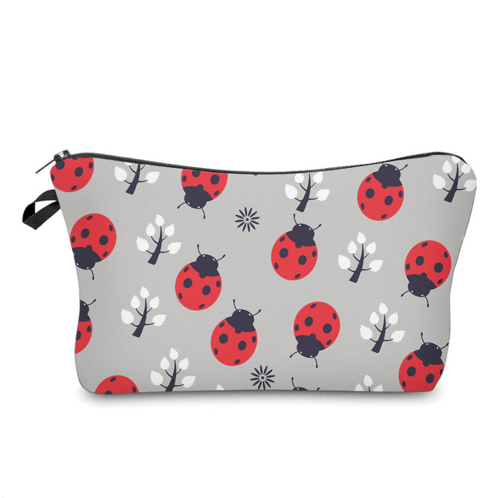 Ladybug Grey - Water-Resistant Multi-Use Pouch