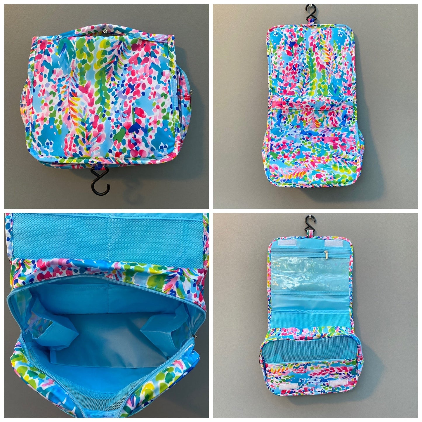 Hanging Toiletry Bag - Watercolor Floral