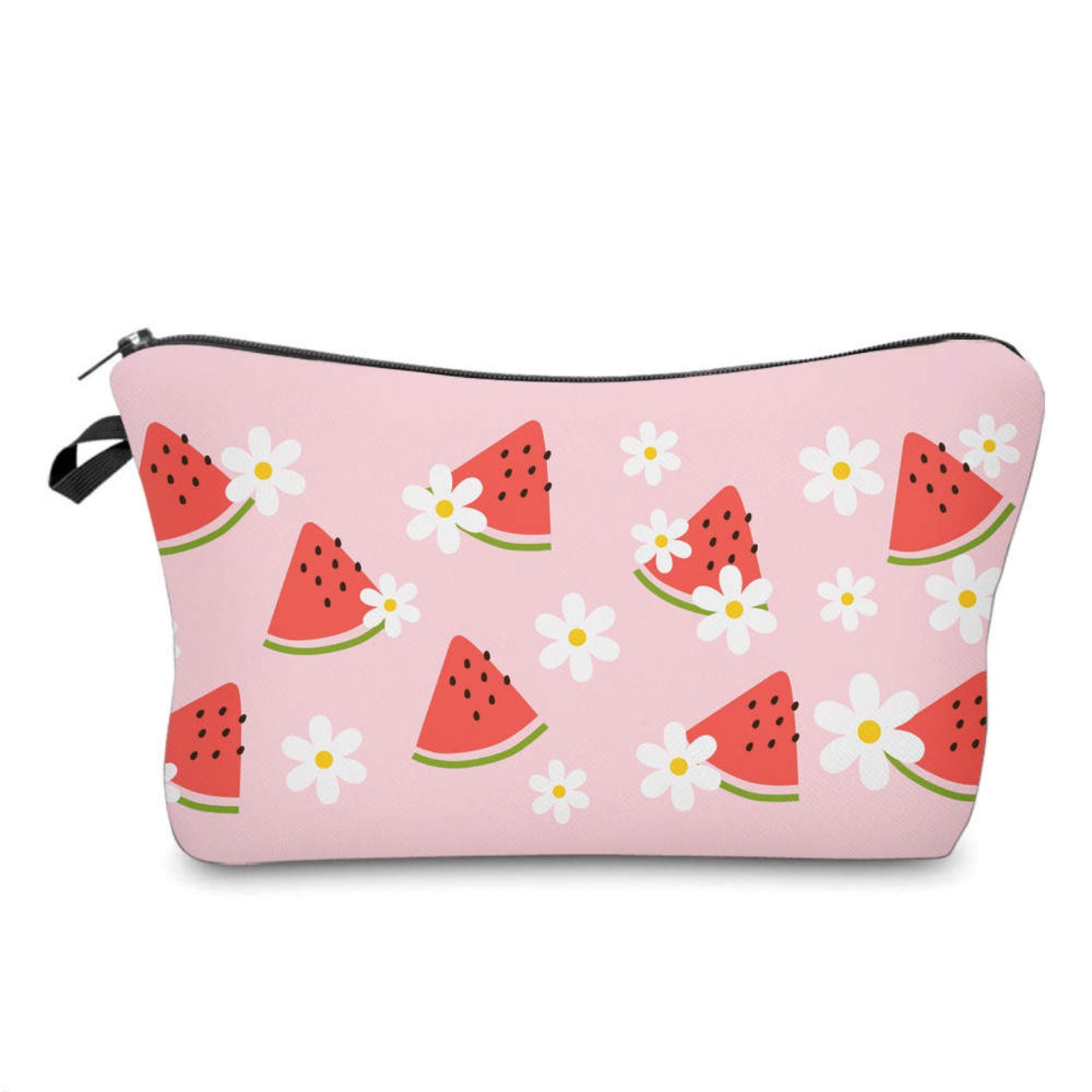 Watermelon Pink Floral  - Water-Resistant Multi-Use Pouch