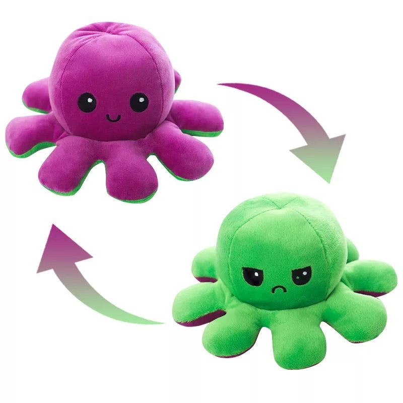 Moody Octopus Reversible Plush