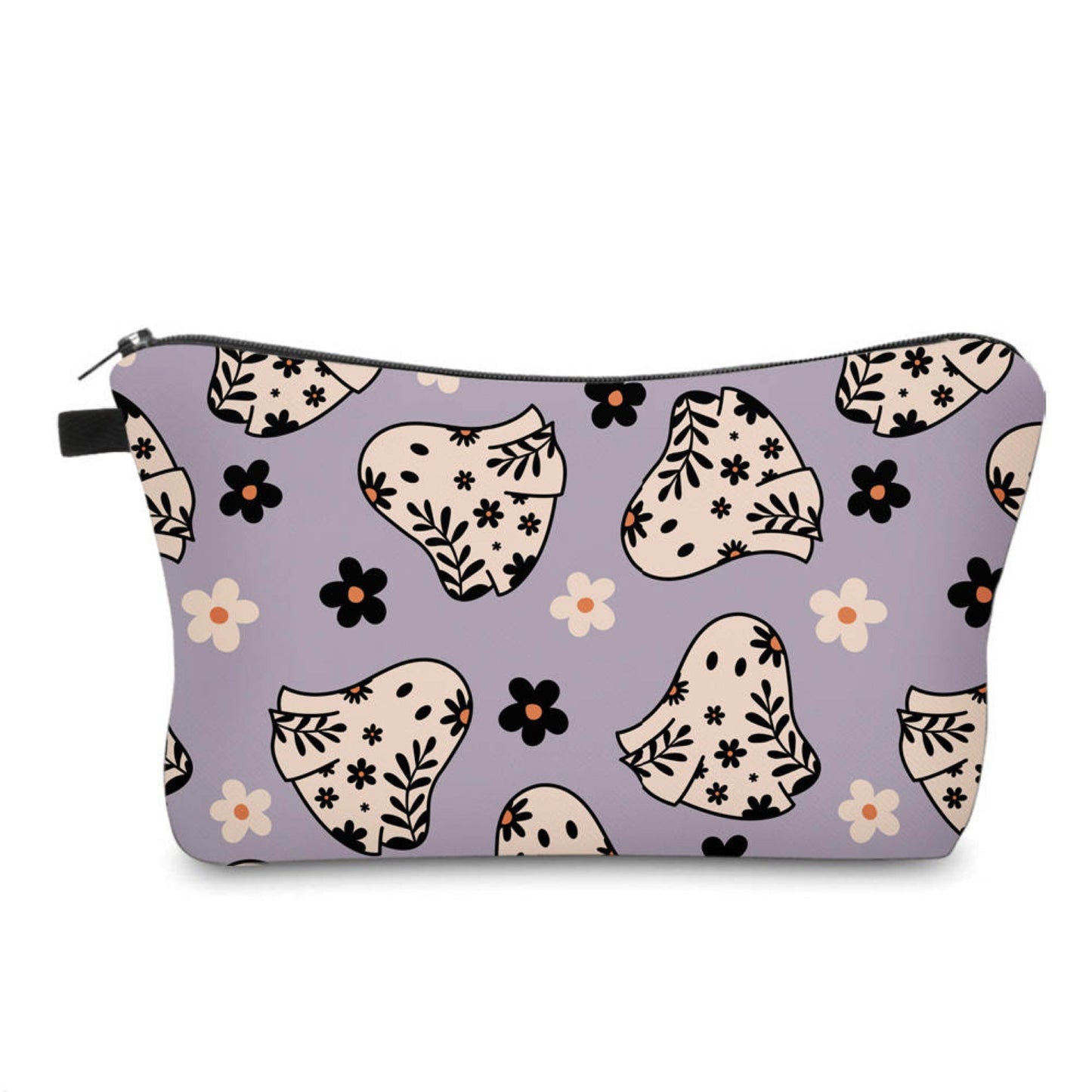 Purple Floral Ghost - Water-Resistant Multi-Use Pouch