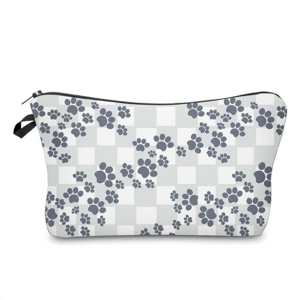 Dog Paw Plaid - Water-Resistant Multi-Use Pouch