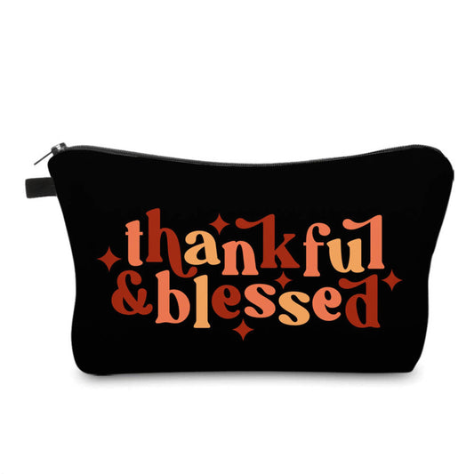 Thankful & Blessed - Water-Resistant Multi-Use Pouch