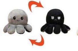 Moody Octopus Reversible Plush