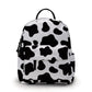 Cow Print- Water-Resistant Mini Backpack & Pouch Set