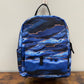 Marble Deep Blue Glitter - Water-Resistant Mini Backpack