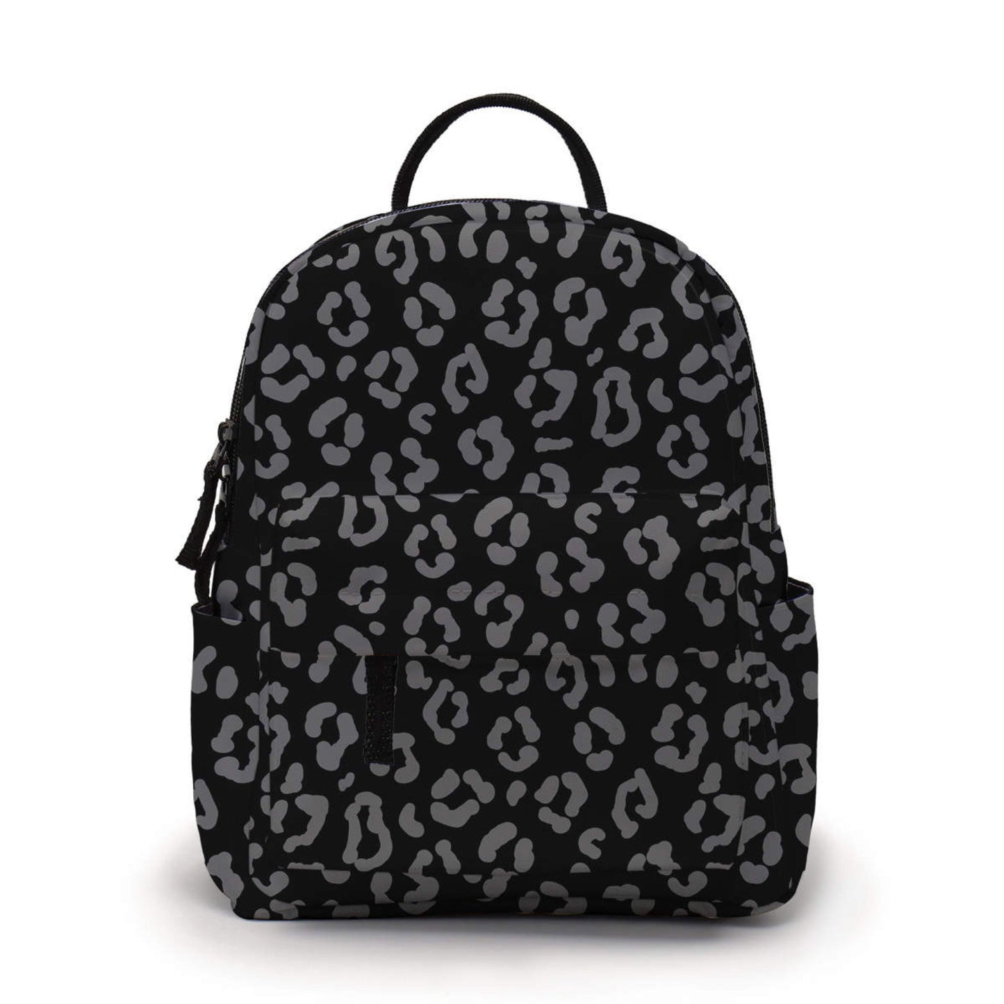 Black & Grey Animal Print - Water-Resistant Mini Backpack
