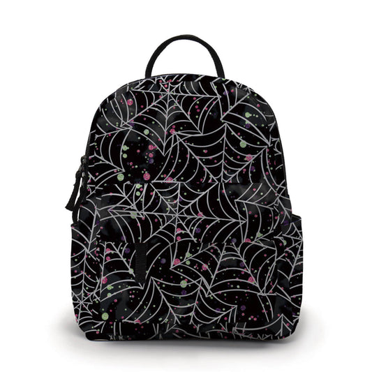 Black Webs - Water-Resistant Mini Backpack