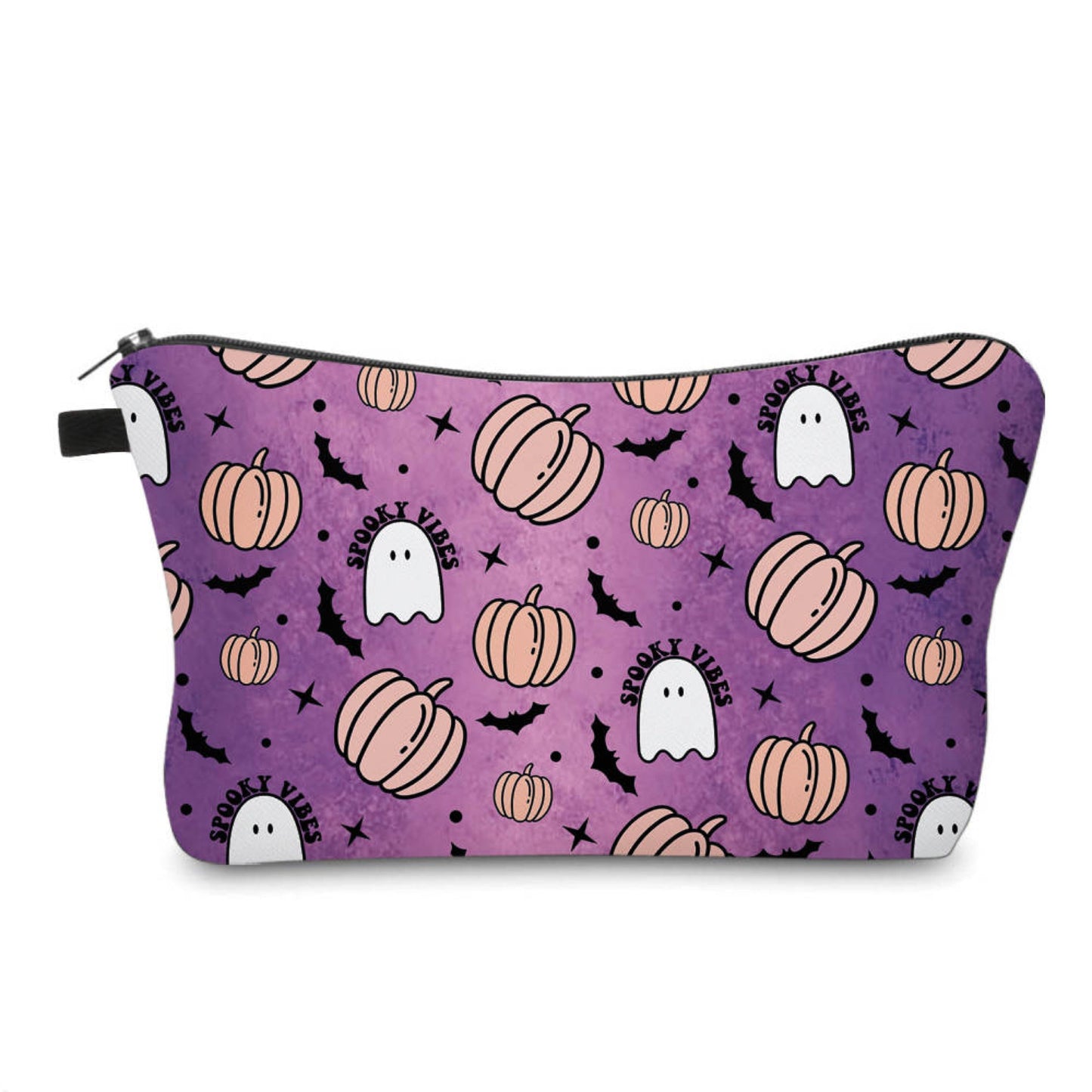 Ghost Purple Spooky Vibes - Water-Resistant Multi-Use Pouch