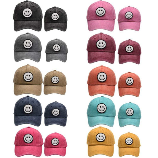 Smiley Face - Adult & Child Sized Hats