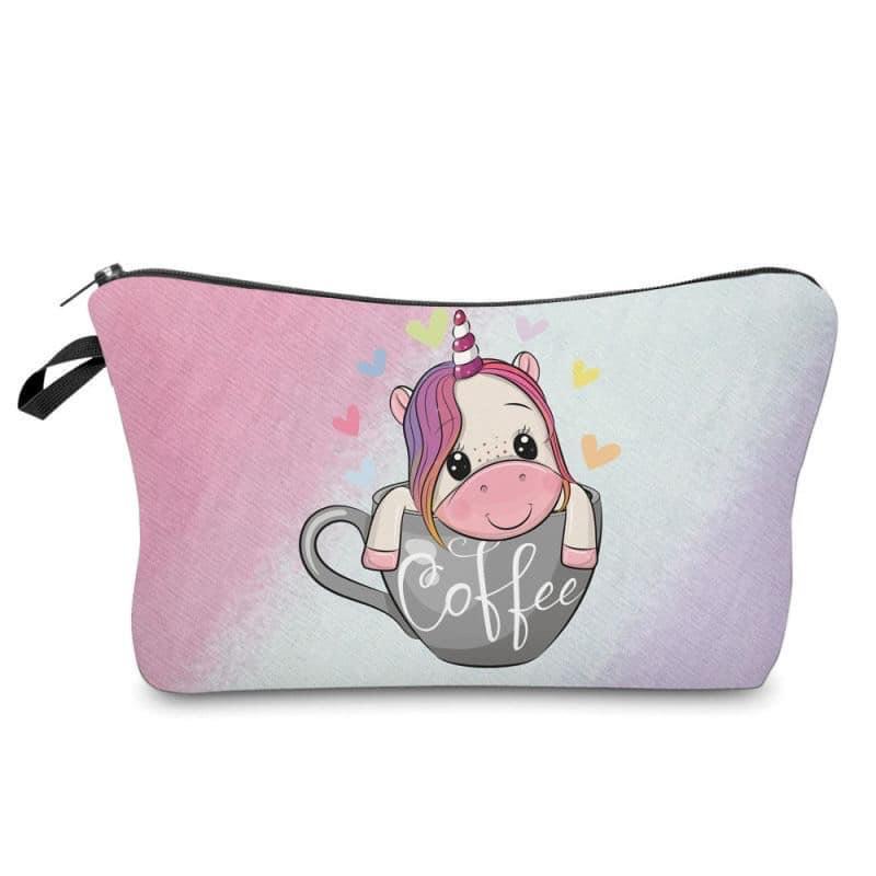 Unicorn Coffee Cup - Water-Resistant Multi-Use Pouch