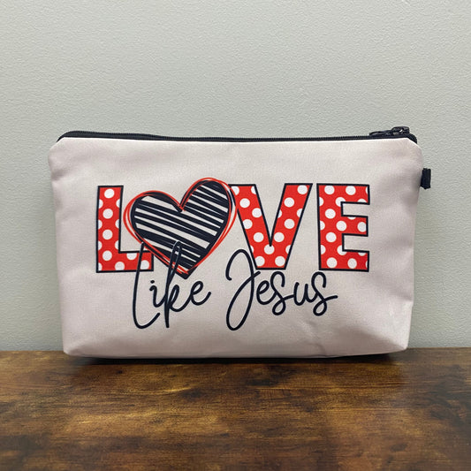 Love Like Jesus - Water-Resistant Multi-Use Pouch