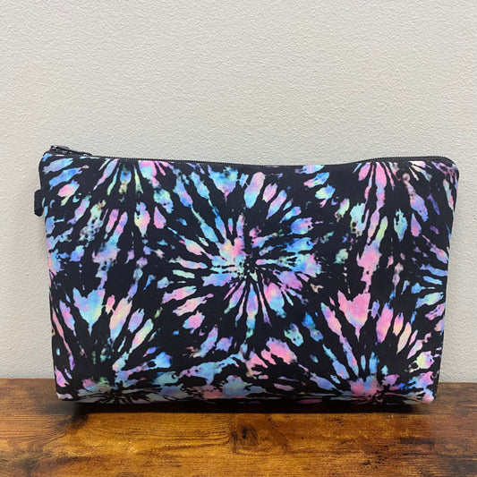 Tie Dye Black Rainbow - Water-Resistant Multi-Use Pouch