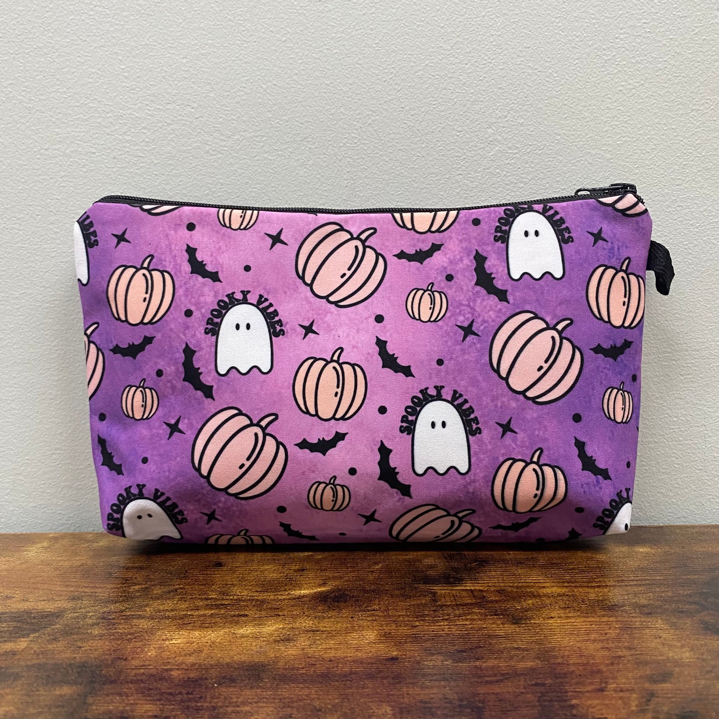 Ghost Purple Spooky Vibes - Water-Resistant Multi-Use Pouch