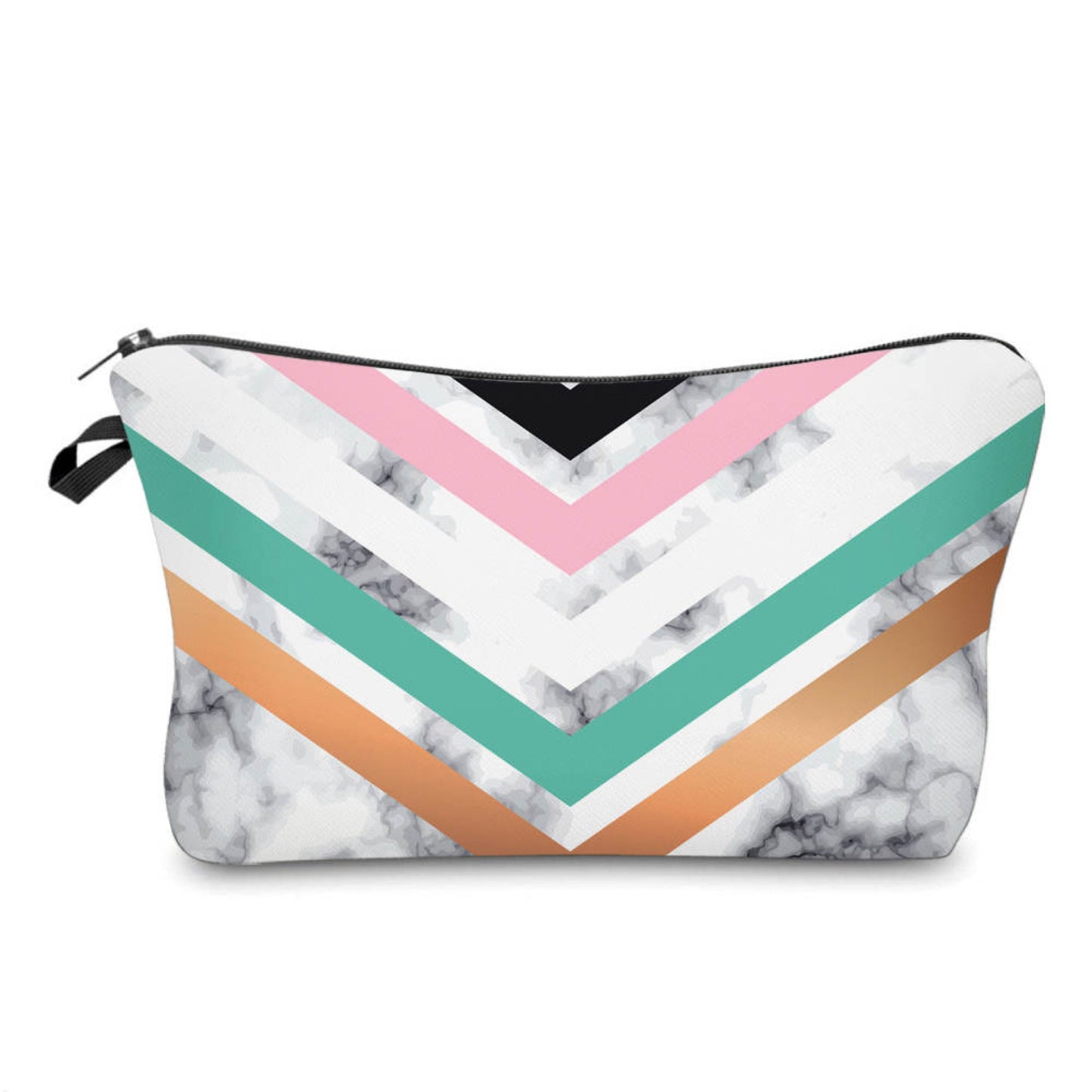 Marble Chevron - Water-Resistant Multi-Use Pouch