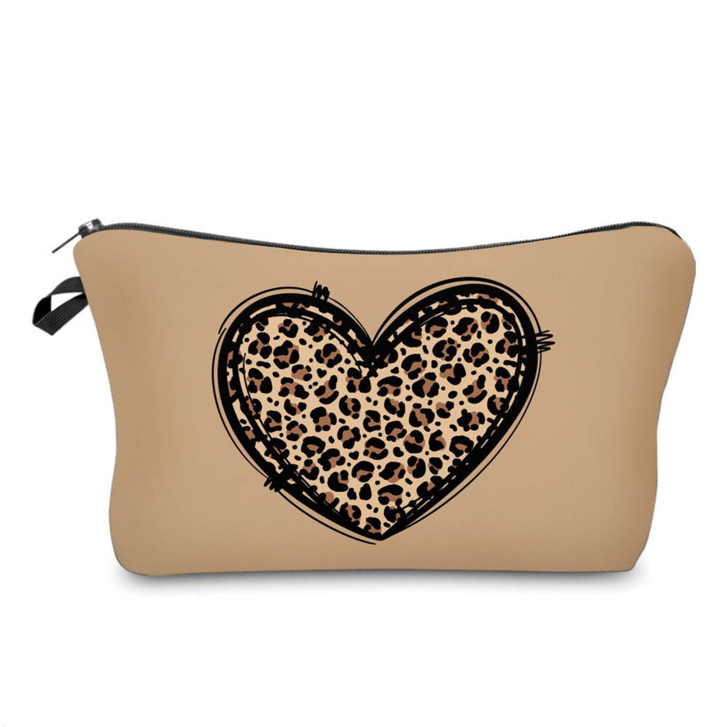 Animal Print Heart - Water-Resistant Multi-Use Pouch