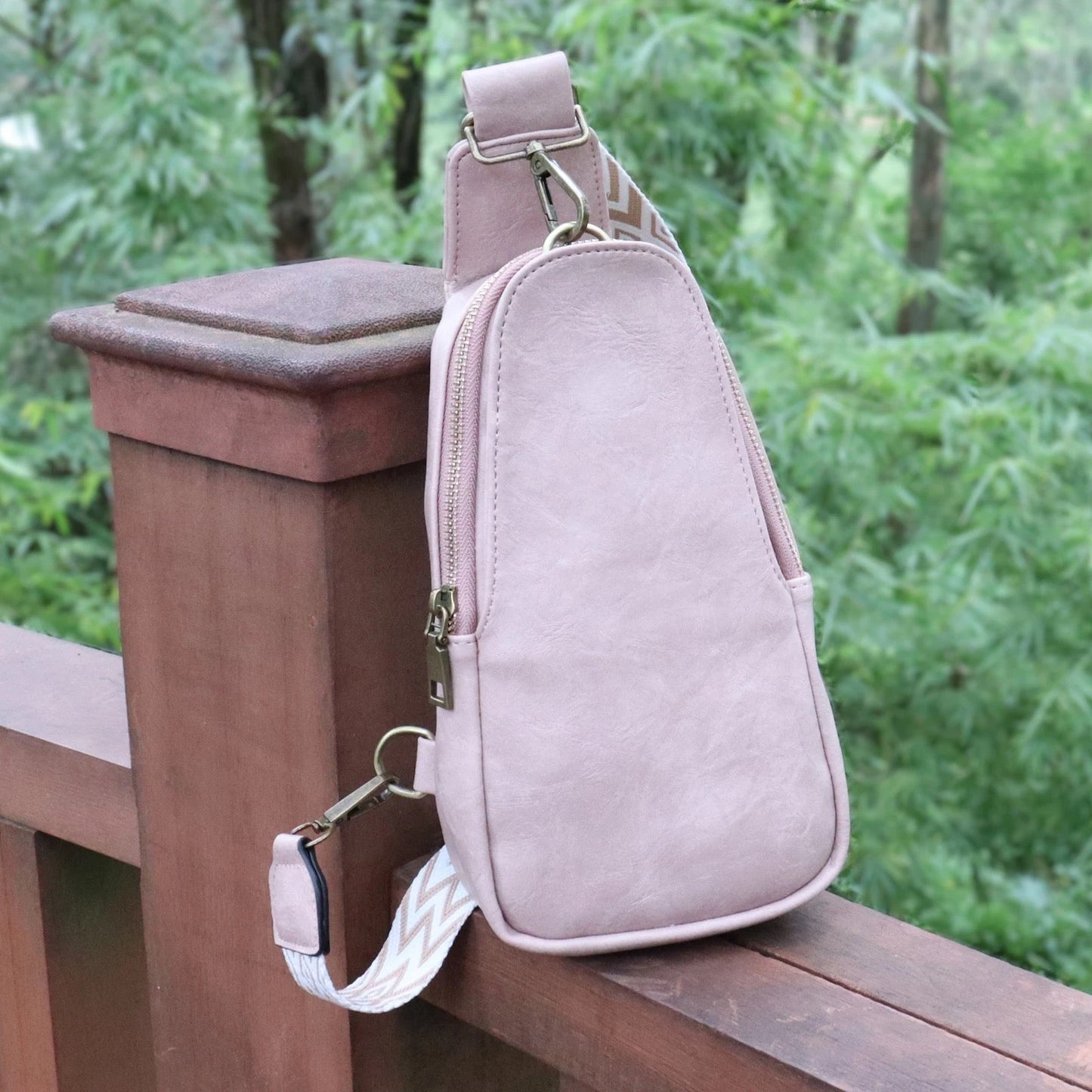 The Samantha Sling Crossbody - Solid Blush