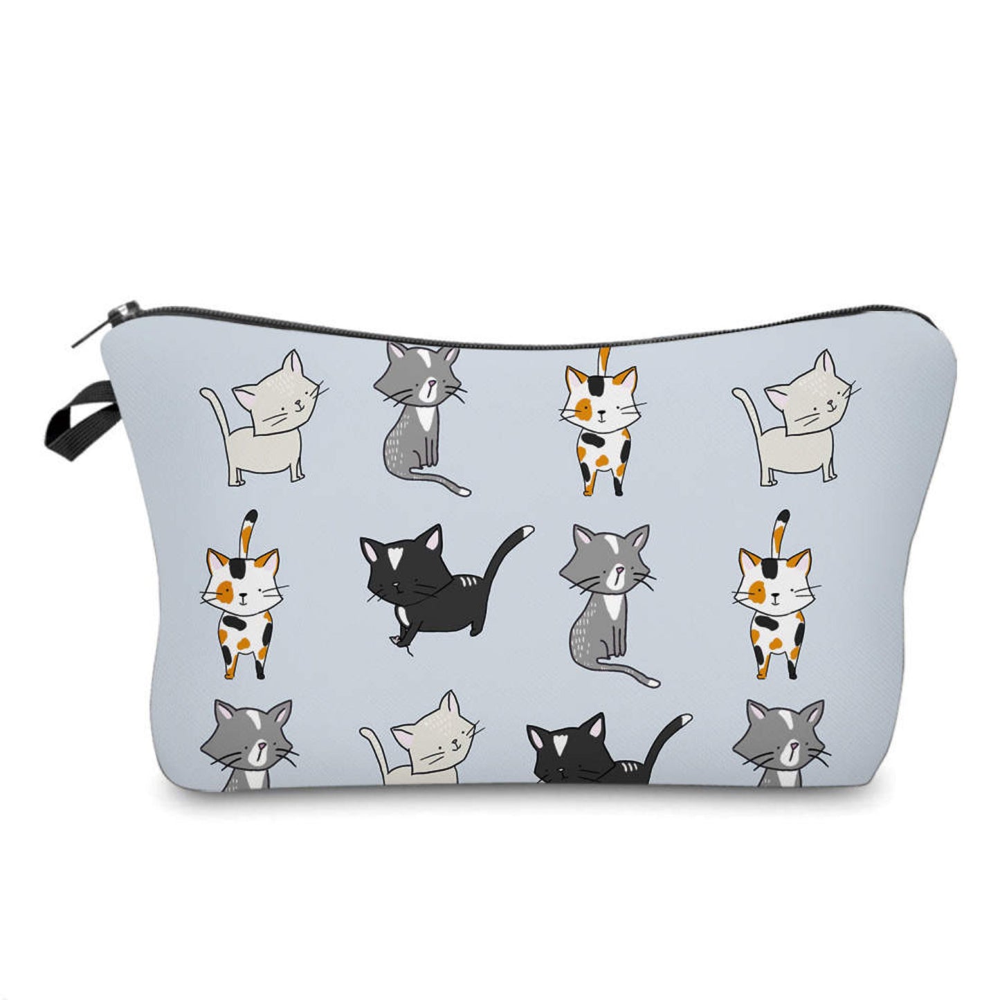 Cats on Blue  - Water-Resistant Multi-Use Pouch