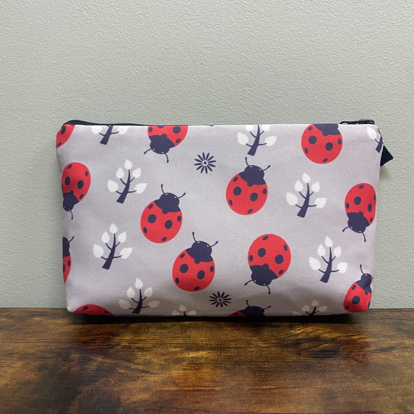 Ladybug Grey - Water-Resistant Multi-Use Pouch