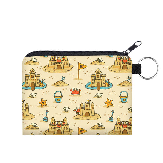 Sandcastle Crab - Water-Resistant Mini Pouch w/ Keyring