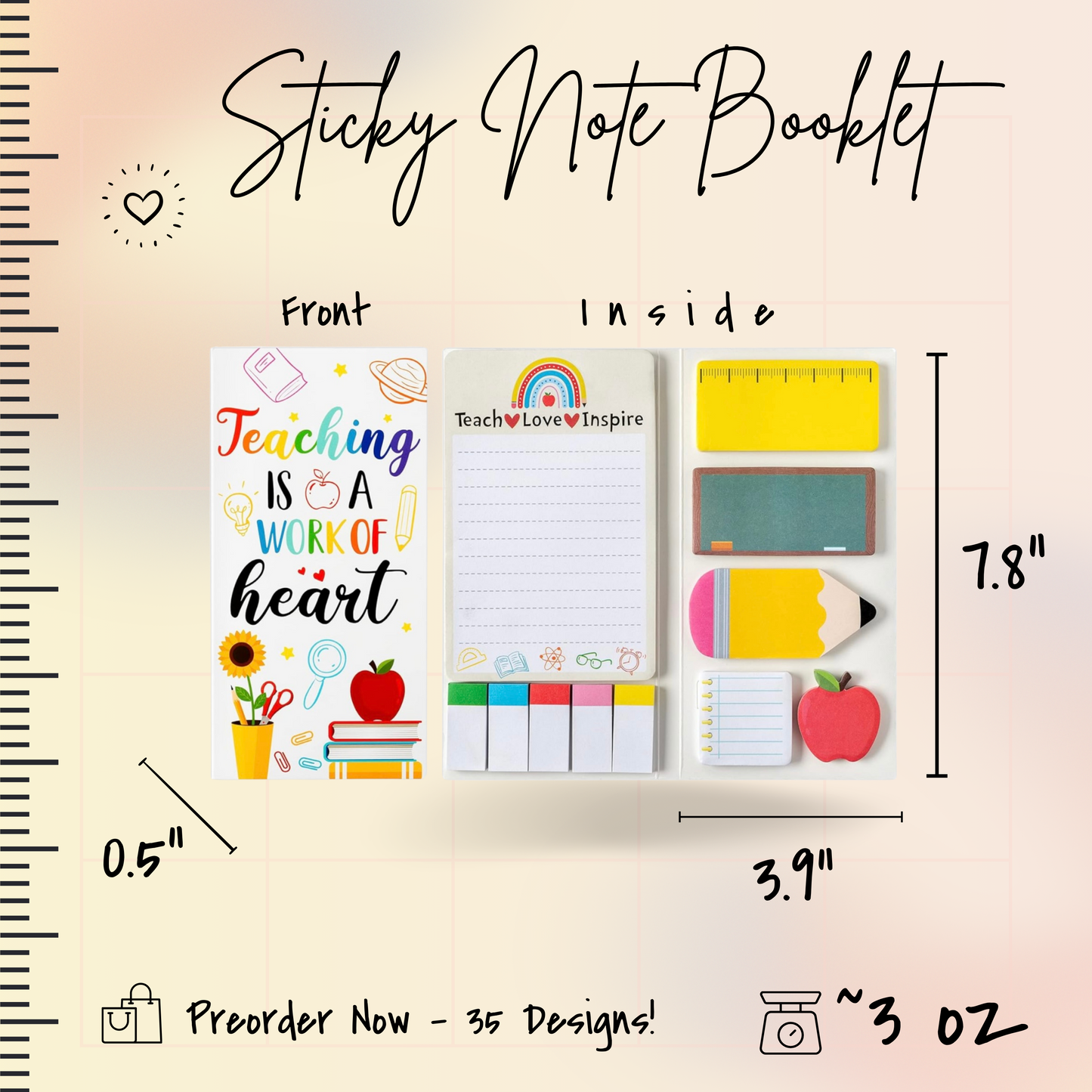Sticky Note Booklet Set - Life Is Better Cat - PREORDER 5/27-5/30