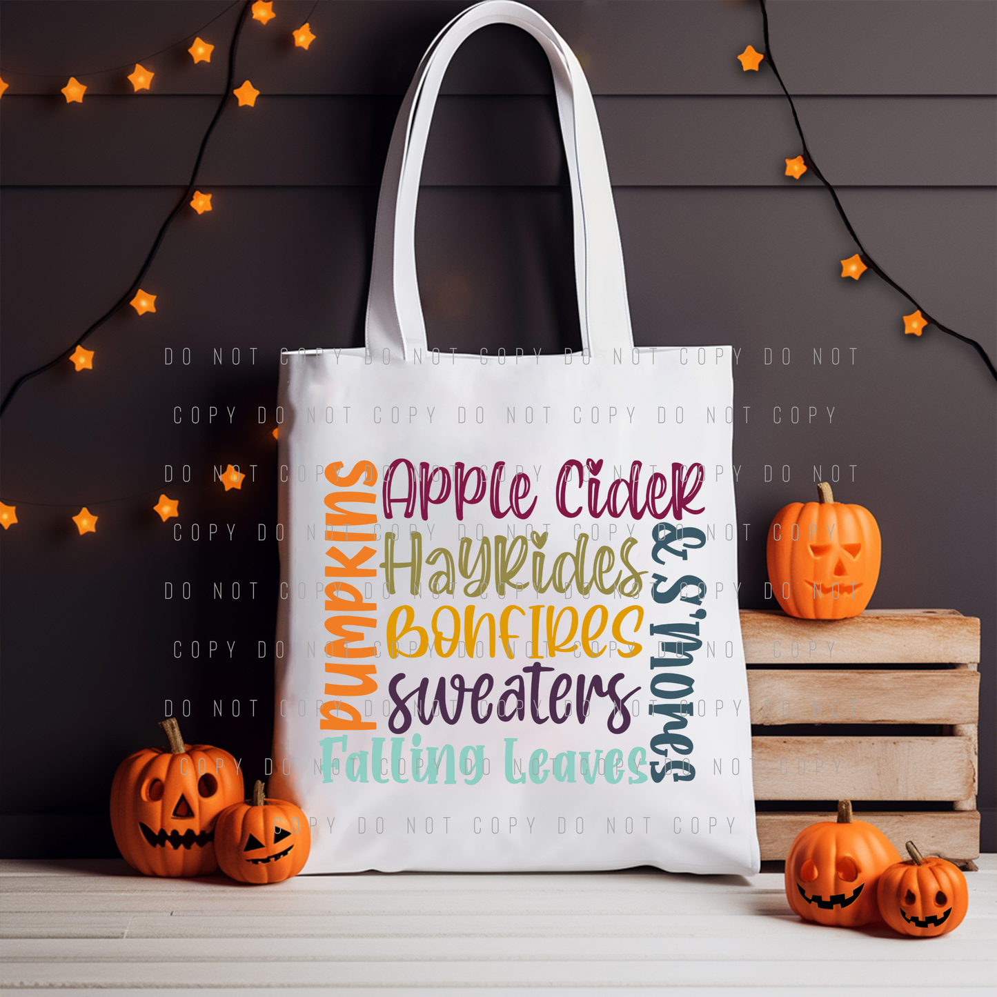 Tote Bag - Fall & Halloween - PREORDER 8/2-8/5