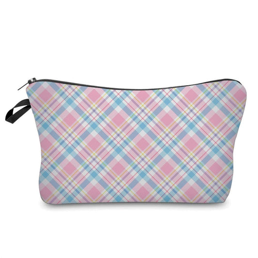 Pastel Plaid - Water-Resistant Multi-Use Pouch