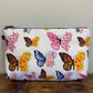 Butterfly, Half Floral - Water-Resistant Multi-Use Pouch