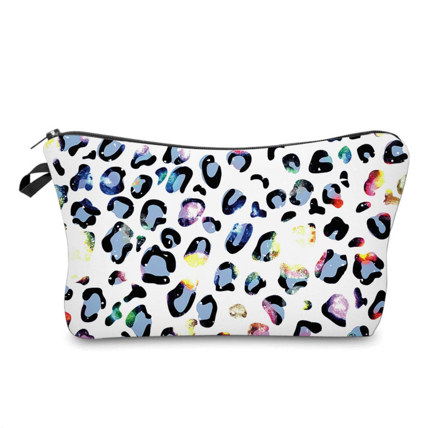 White Periwinkle Animal Print - Water-Resistant Multi-Use Pouch