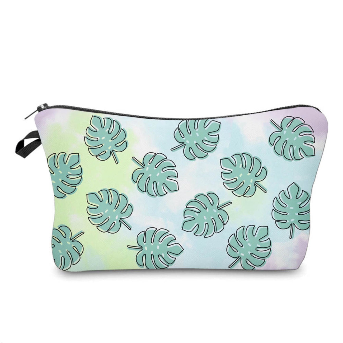 Green Tie Dye Monstera - Water-Resistant Multi-Use Pouch