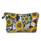 Turquoise Sunflower - Water-Resistant Multi-Use Pouch