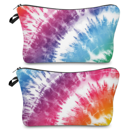 Diagonal Tie Dye - Water-Resistant Multi-Use Pouch