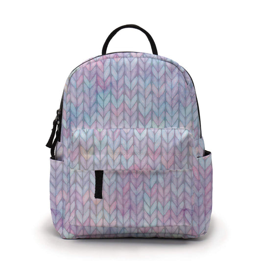 FauxKnit Galaxy Pastel - Water-Resistant Mini Backpack