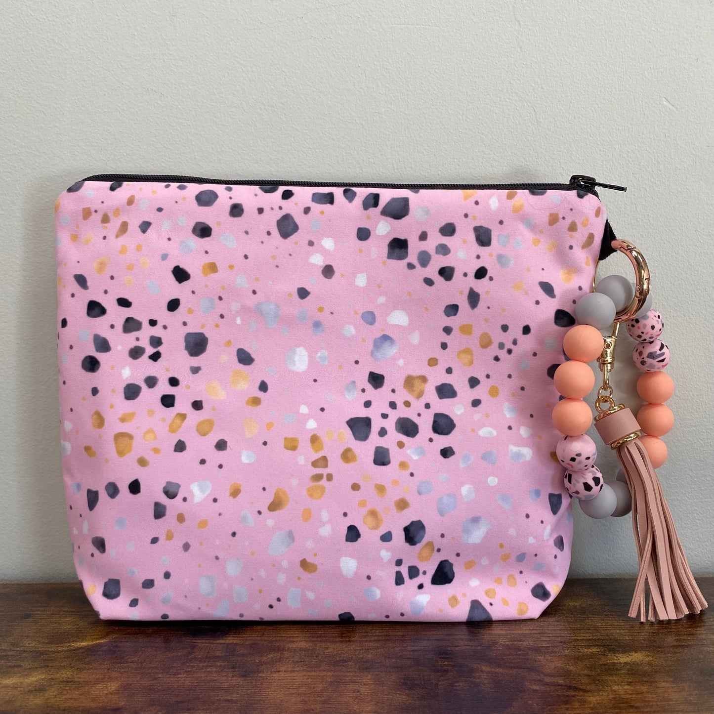 Terrazzo Pink - Water-Resistant Multi-Use XL Pouch